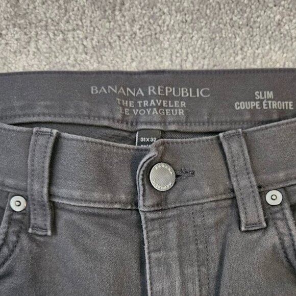 Men's Banana Republic Slim Fit "The Traveler" Pants 31x32 - Picture 6 of 9
